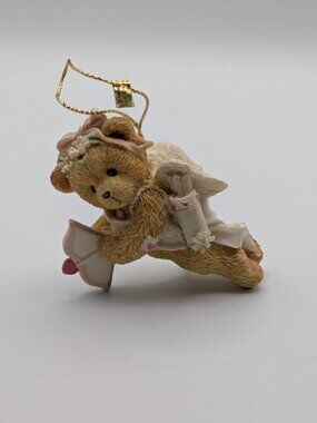 Cherished Teddies "Sending You My Heart" (103616) 1994, Girl Bear Cupid Ornament